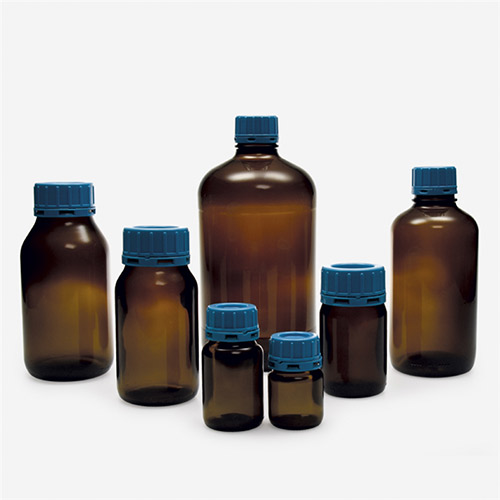 şişe - cam - toz maddeler için - 500 ml