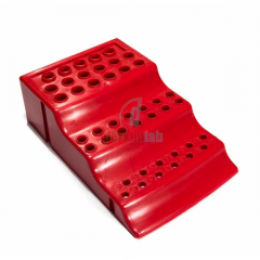 Mikrotüp Sporu, 3 Katlı, Plastik PP, (0,2X24,0.5X14,1.5X12), Kırmızı