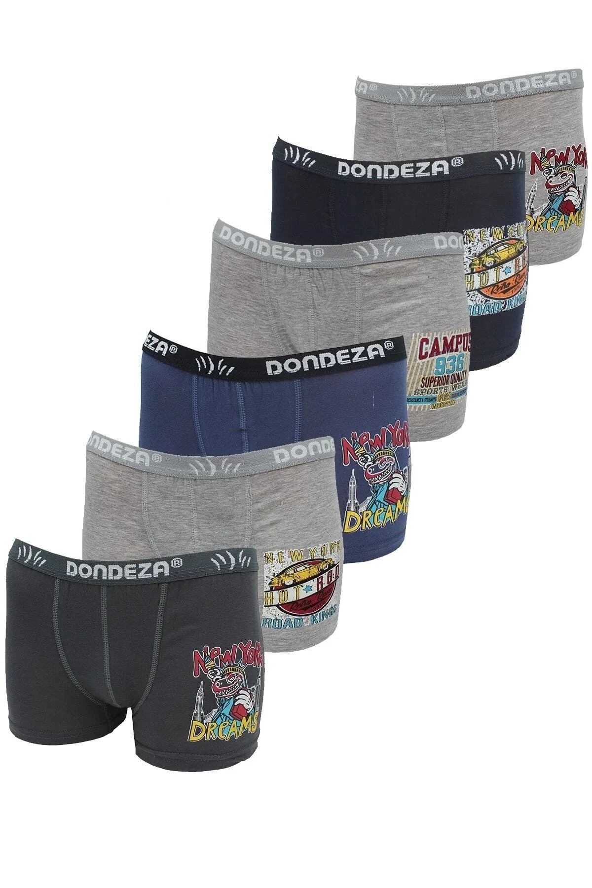 12'li Dondeza 501 Baskılı Erkek Çocuk Boxer