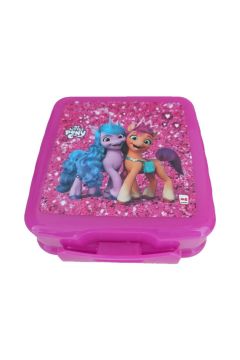 My Little Pony 22770 Çatal Kaşıklı 4 Bölmeli Fuşya Beslenme Kabı