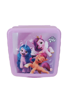 My Little Pony 22771 Çatal Kaşıklı 4 Bölmeli Lila Beslenme Kabı