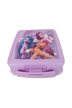 My Little Pony 22771 Çatal Kaşıklı 4 Bölmeli Lila Beslenme Kabı