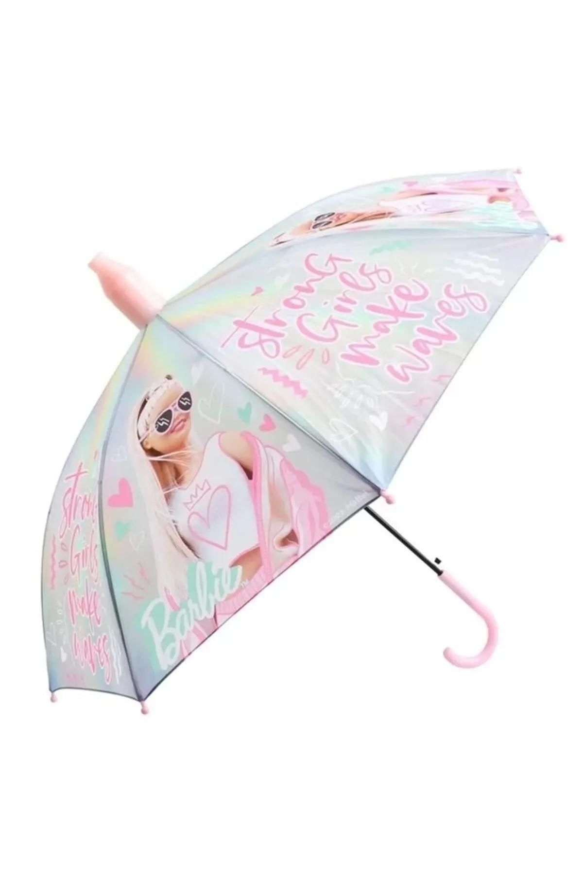 Barbie Lisanslı Çocuk Şemsiyesi Strong Girl Otto-42111