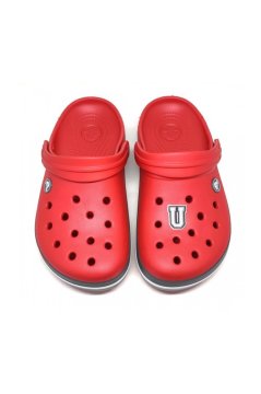 Crocs 1137 Terlik Süsü Siyah Beyaz Harf U