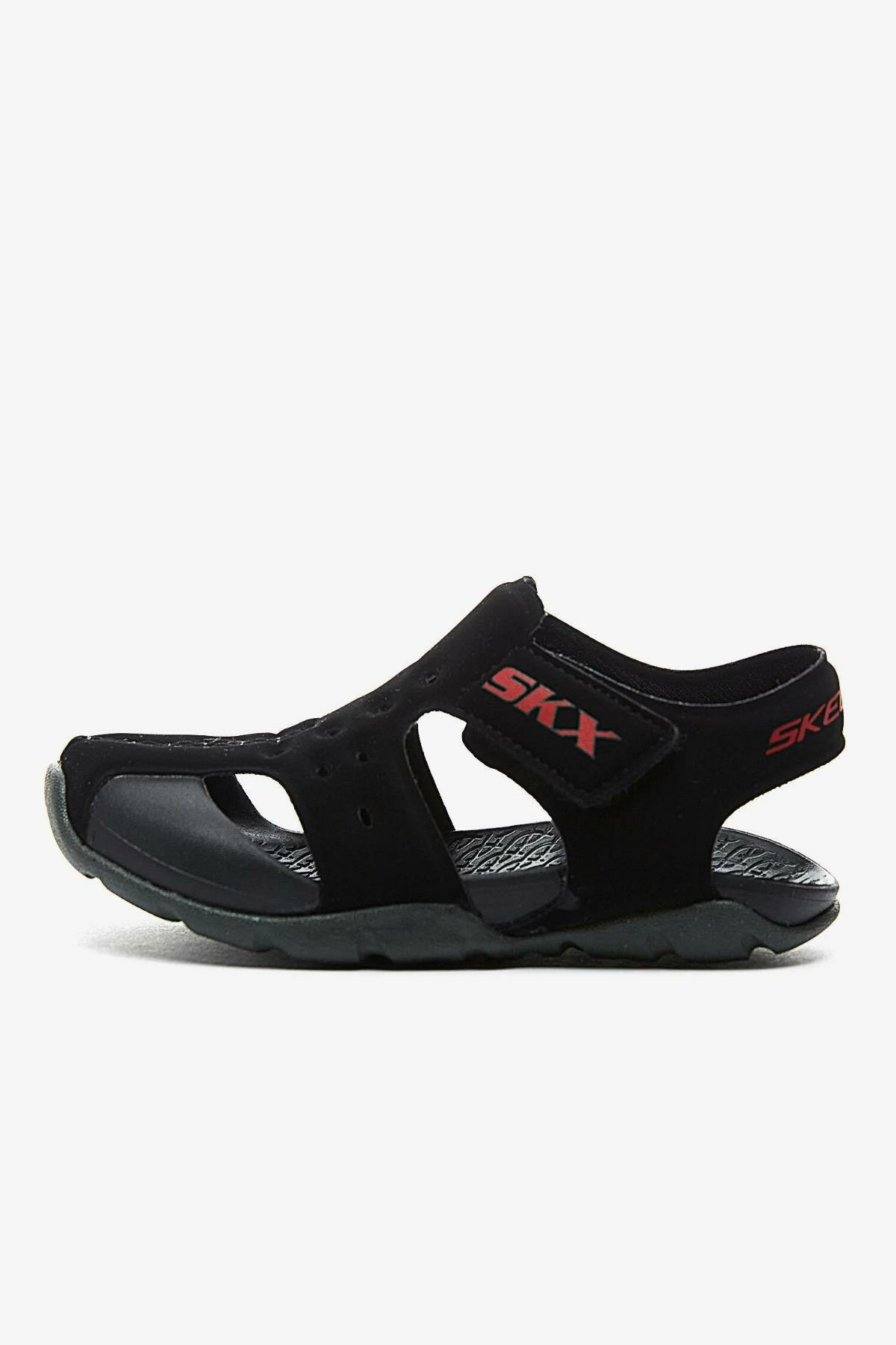 Skechers 92330N BKCC Side Wave Bebek Siyah Sandalet
