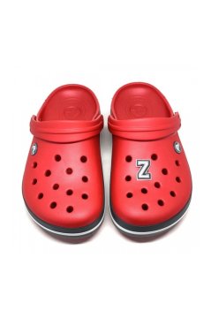 Crocs 1137 Terlik Süsü Siyah Beyaz Harf Z