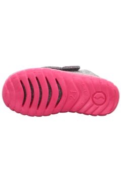 Superfit Kız Bebek Keçe Panduf Gri Pembe Kedi t 800295-2500