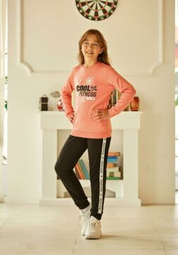 Elsima B2939 Kız Çocuk Coral Pijama Takımı