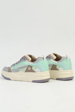 Benetton Kadın Beyaz - Lila Sneaker BNI-10001-01