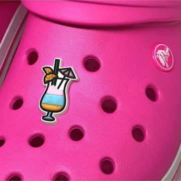 Paqpa 1160 Crocs Terlik Süsü Jibbitz Rainbow Kokteyl