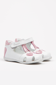 Pappa P0904 Kız Bebek Beyaz İlk Adım Ayakkabısı