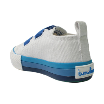 Benetton Çocuk Beyaz Saks Mavi Keten Ayakkabı BN30649-688
