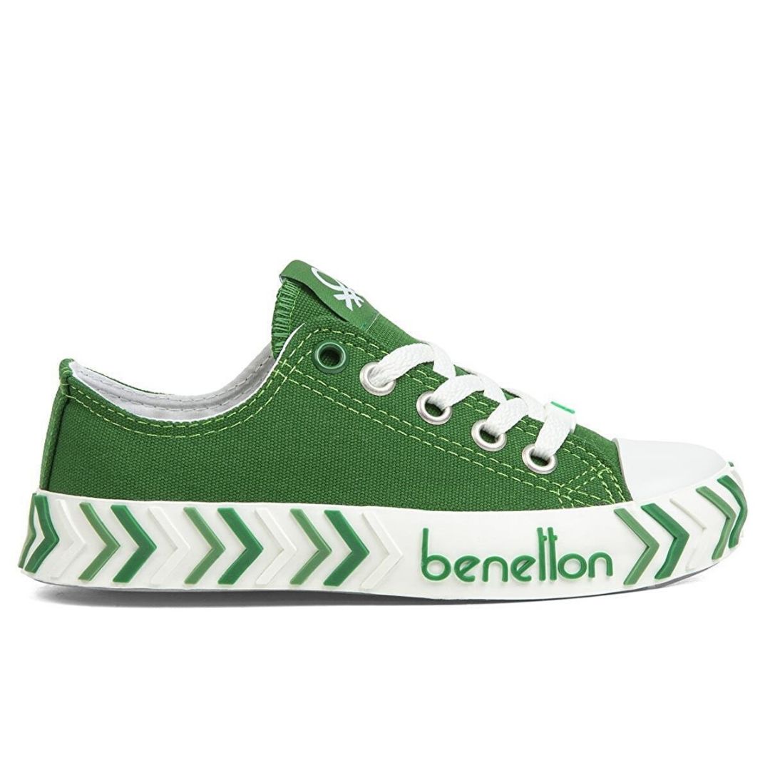 Benetton BN30635 Çocuk Keten Ayakkabı Yeşil