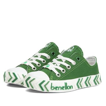 Benetton BN30635 Çocuk Keten Ayakkabı Yeşil