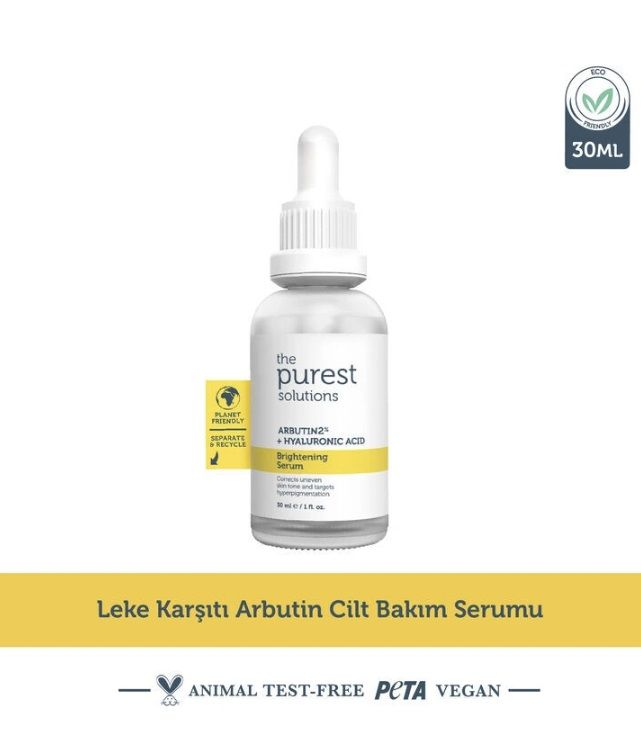 The Purest Solutions Arbutin 2% + Hyaluronic Acid Brightening Serum 30 ml