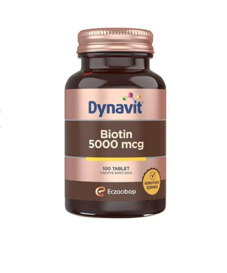 Dynavit Biotin 5000 mcg  100 Tablet (05/2024)