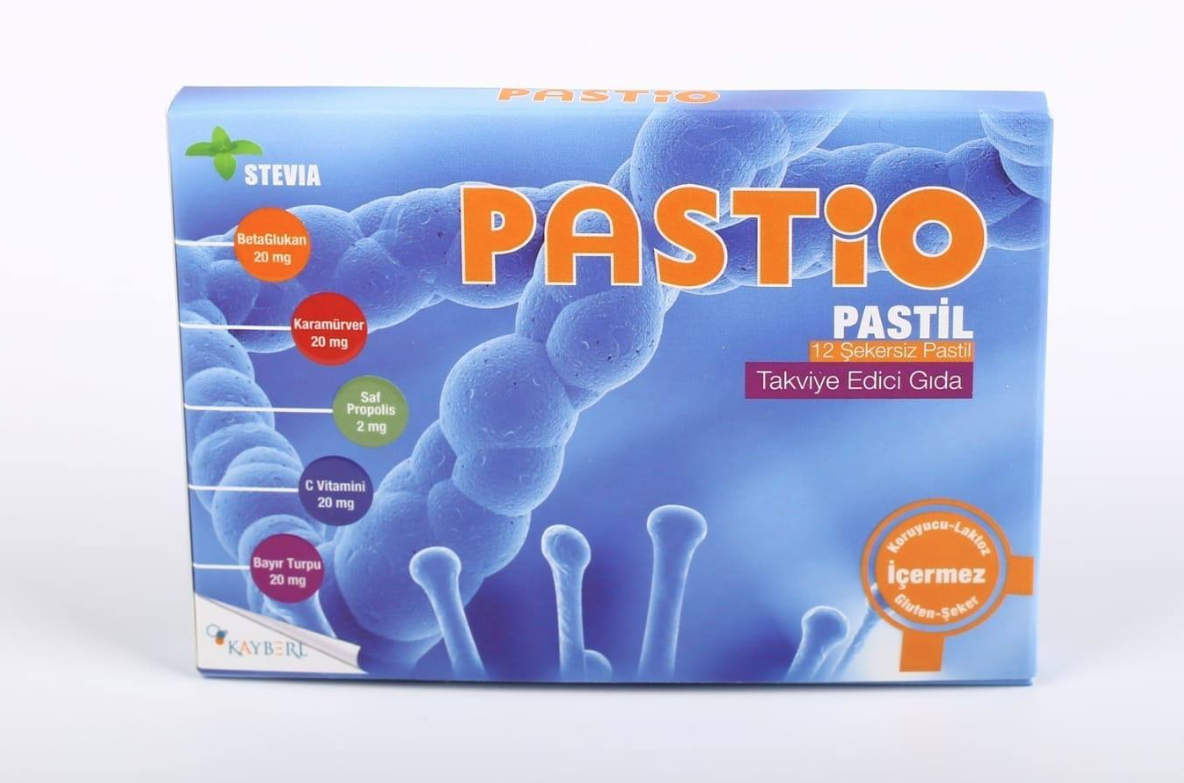 Pastio Şekersiz 12 Pastil