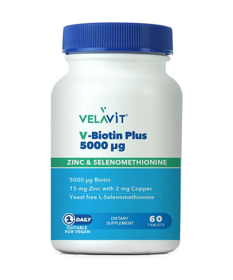 Velavit V-Biotin Plus 5000mcg 60 Tablet