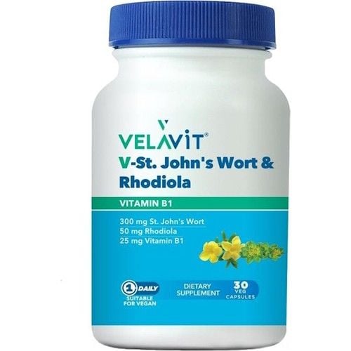 Velavit V-St. John's Worth & Rhodiola 30 Kapsül