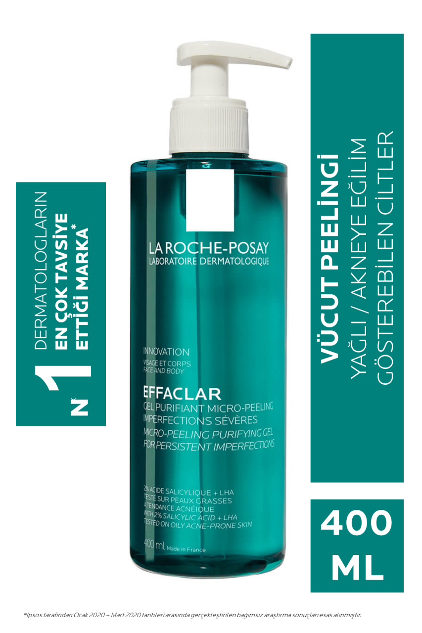 La Roche Posay Effaclar Mikro Peeling Jel Yüz ve Vücut 400 ml