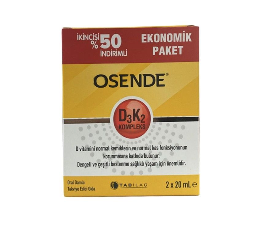 Osende D3-K2 Kompleks Damla 20 ml 2.si %50 İndirimli