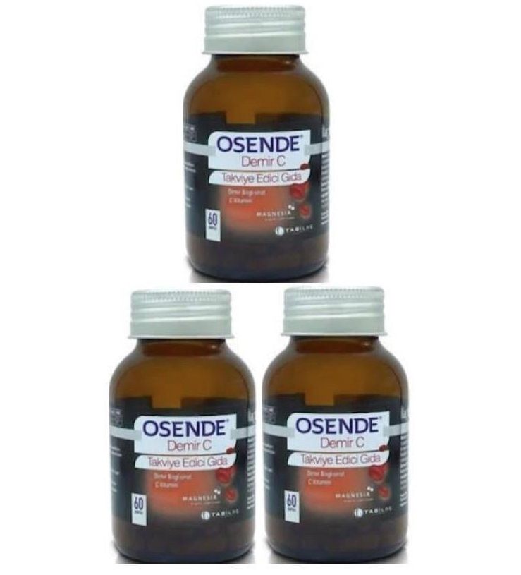 Osende Demir + C-Vitamini 3x60 Kapsül ( 3 Al 2 Öde )