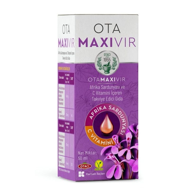 Ota Maxivir Afrika Sardunyası Ve Vitamin-C Şurup  50 ml