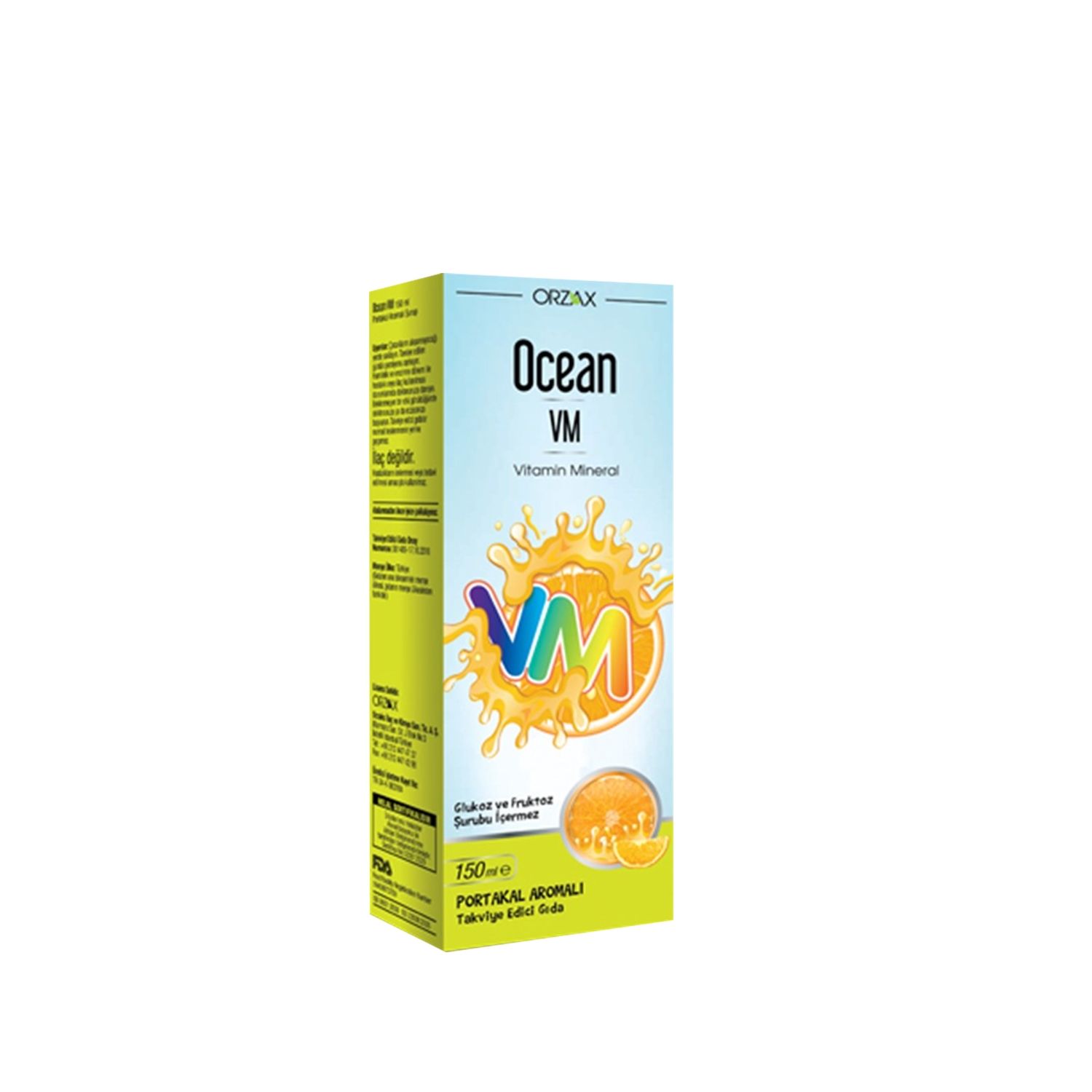 Ocean-Vm Vitamin Mineral Portakal Aromalı Şurup 150 ml