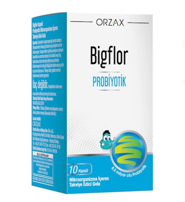 Orzax Bigflor Probiyotik 10 Kapsül