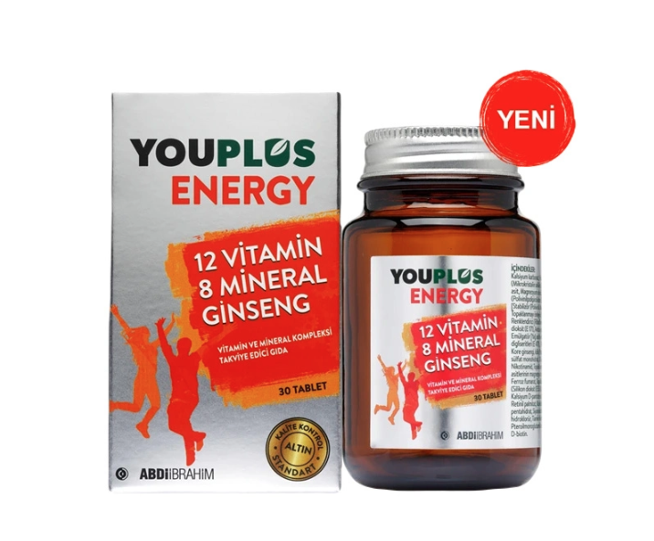 Youplus Energy Vitamin ve Mineral Kompleksi 30 Tablet