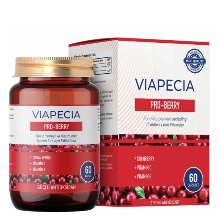 Viapecia Pro-Berry Turna Yeşili ve Vitaminler 60 Kapsül