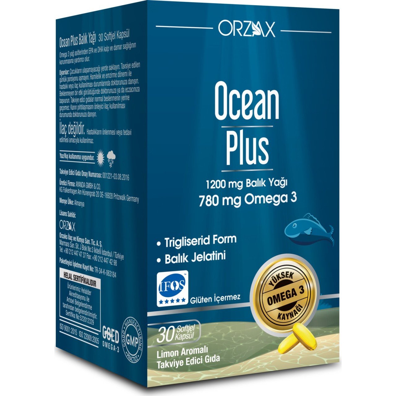 Ocean Plus 1200mg 30 Kapsül