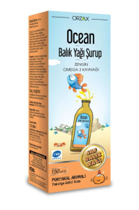 Ocean Omega-3 Portakal Aromalı Balık Yağı Şurup 150 ml