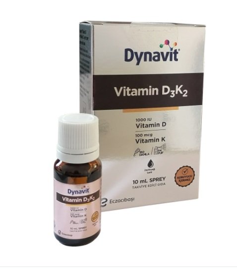 Dynavit Vitamin D3-K2 Sprey 10 ml