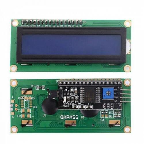 AR-154 16x2 LCD Ekran - I2C Lehimli 1602 Mavi Display