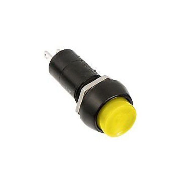 PBS-11A Push Buton Yuvarlak Plastik Anahtarlı Sarı 12mm
