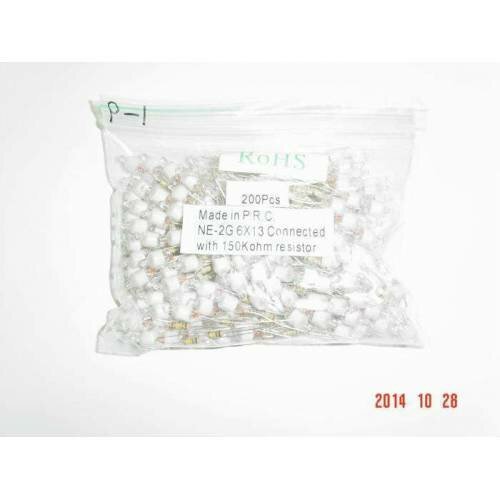 NE-2G Yeşil Neon Ampül 6X13Dirençli 30mm 200ADET