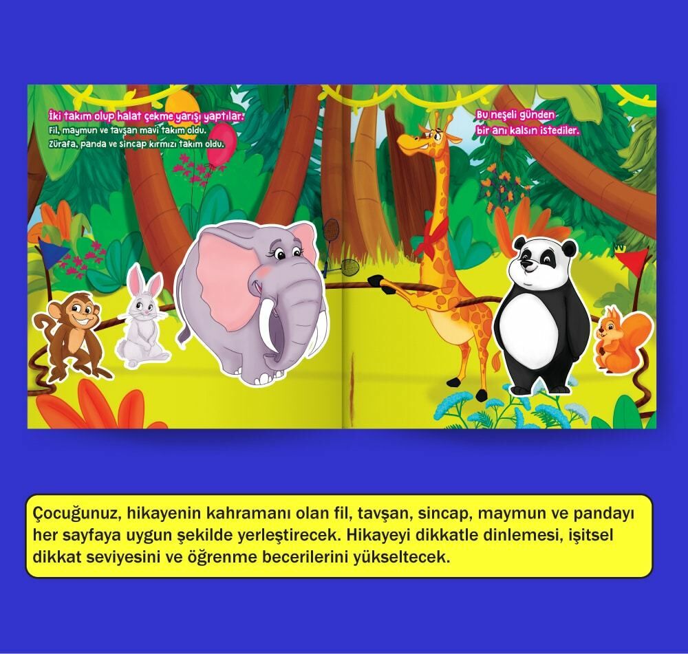 Neşeli Orman Cırt Cırtlı Hikaye Kitabı