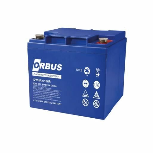 ORBUS 12V 55AH ENGELLİ ARAÇ AKÜSÜ