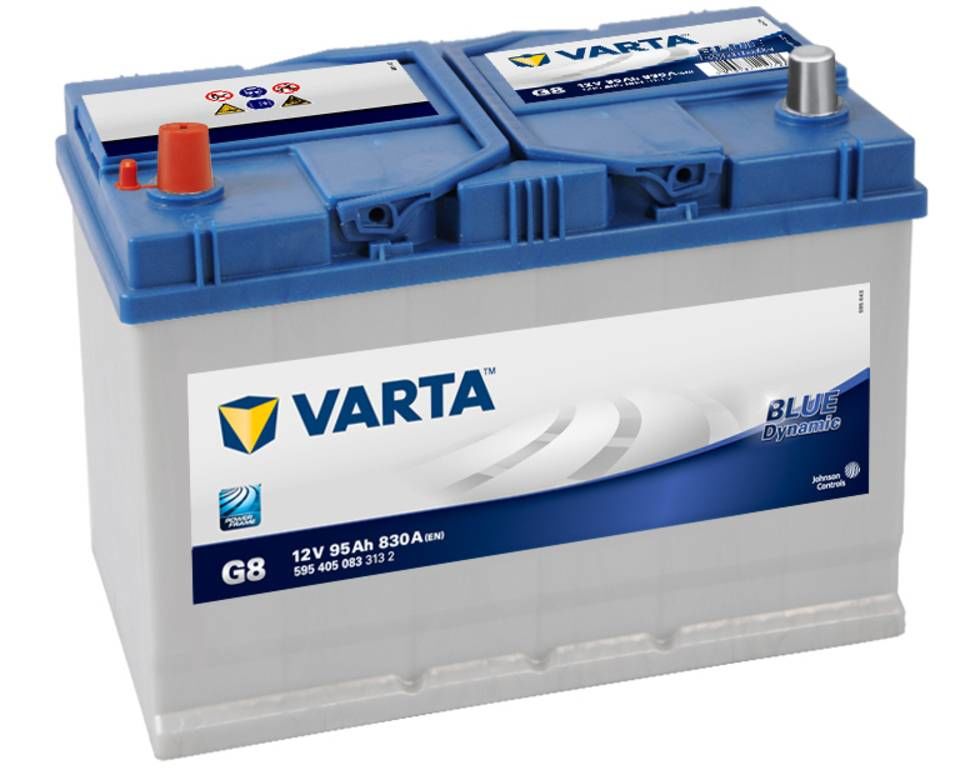 12V 95 Ah Amper 830A Varta Akü Blue Dynamic G8 (Ters Kutup)