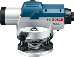 Bosch Professional GOL 32 D + GR 500 Mira + BT160 Tripod Optik Nivelman