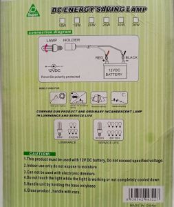 12 Volt Akü İle Yanan Yüksek Işıklı Maşalı Aydınlatma Sistemi Işıldak 3metre Boyunda Uzatma Kablolu