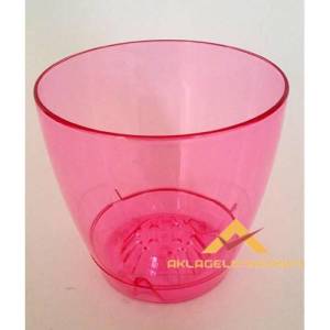 Özel Drenajlı Şeffaf Tabaklı Orkide Saksısı 1.6l