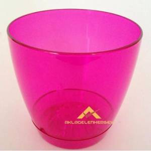 Özel Drenajlı Şeffaf Tabaklı Orkide Saksısı 1.6l