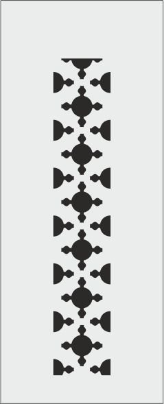 N004 - N STENCİL (10X25)