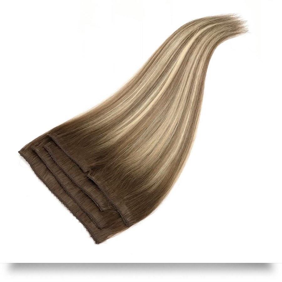 5 Parça Çıt Çıt Saç #6A-8A-613 California Blonde Ombre & Röfle