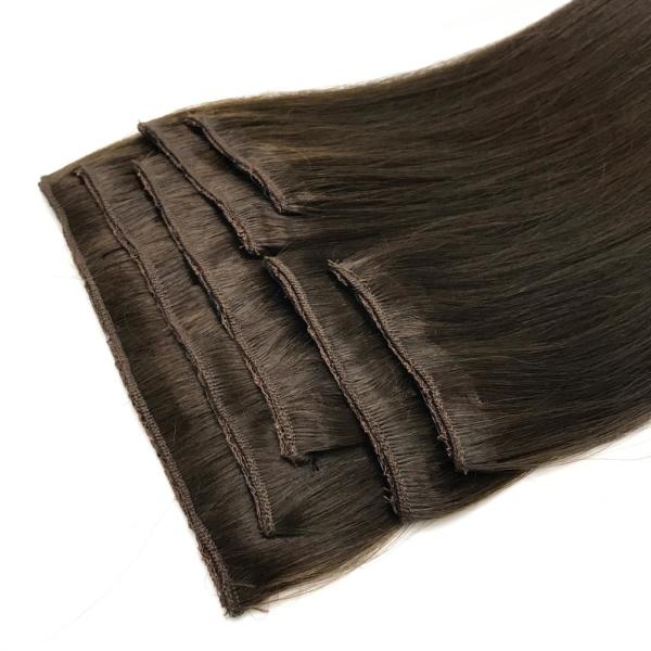 8 Parça Ombre Röfle Çıt Çıt Saç #4.1 Dark Ash Brown