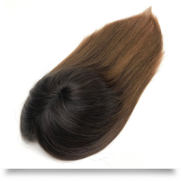Tepelik Saç #1B-4/1B-6-7 1/3 Rio De Janeiro Ombre & Röfle Doğal Gerçek Saç