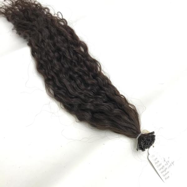 Keratin Saç Kaynak Renk Kıvırcık #4 Chocolate Brown