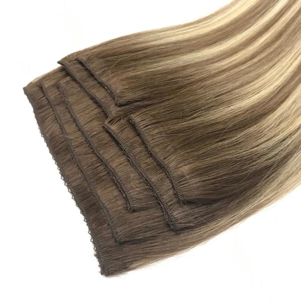 7 Parça Çıt Çıt Saç #6A-8A-613 California Blonde Ombre & Röfle